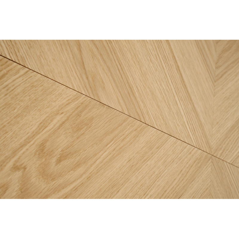 EDMONDO stół rozkładany dąb naturalny / czarny (2p1szt)