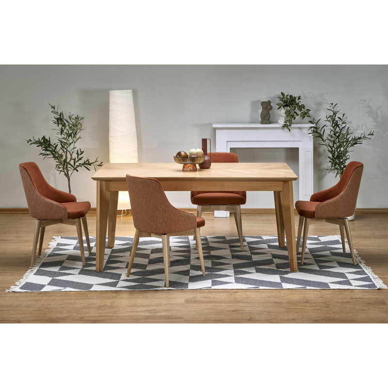 EDMONDO stół rozkładany dąb naturalny (2p1szt)