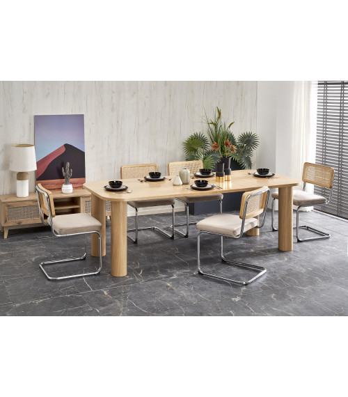 ELEFANTE PROSTOKĄT stół rozkładany 160-240/100 dąb naturalny (2p1szt)