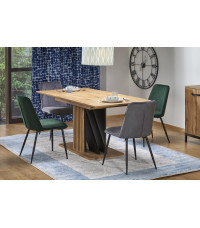 FABIANO stół rozkładany 135-175/85 cm dąb wotan/czarny (2p1szt)