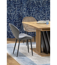 FABIANO stół rozkładany 135-175/85 cm dąb wotan/czarny (2p1szt)