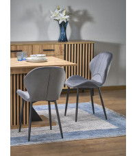 FABIANO stół rozkładany 135-175/85 cm dąb wotan/czarny (2p1szt)