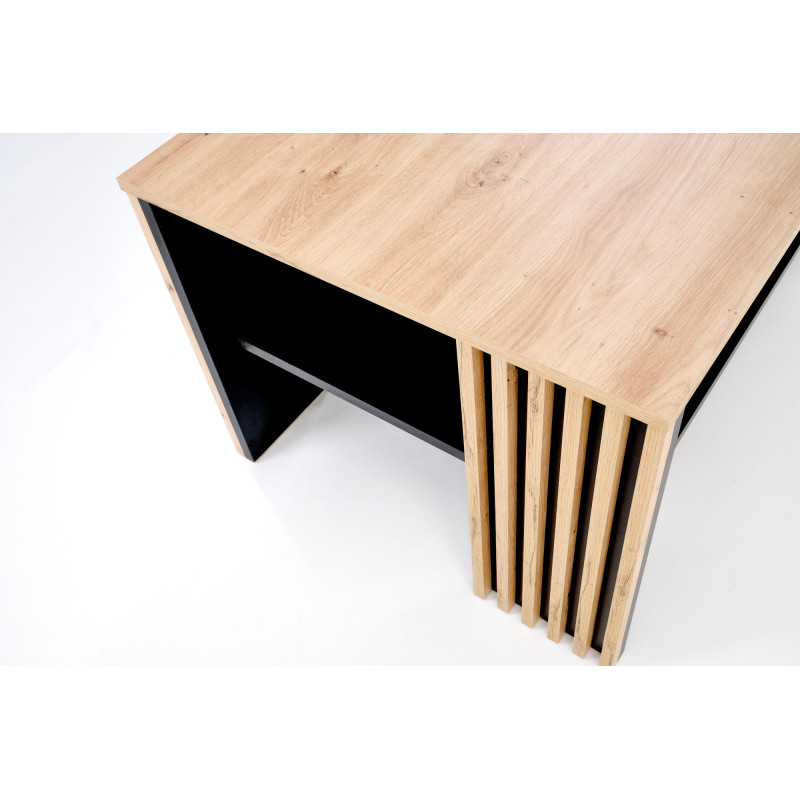 FEMINA ława dąb artisan/czarny (1p1szt)