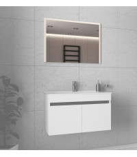 FIGARO Lustro 80 cm biały (1p1szt)