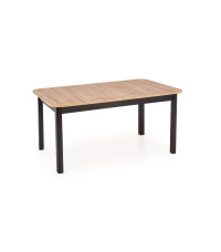 FLORIAN stół rozkładany blat - dąb artisan, nogi - czarny (2p1szt)