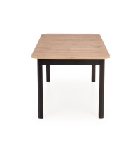 FLORIAN stół rozkładany blat - dąb artisan, nogi - czarny (2p1szt)