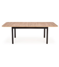 FLORIAN stół rozkładany blat - dąb artisan, nogi - czarny (2p1szt)