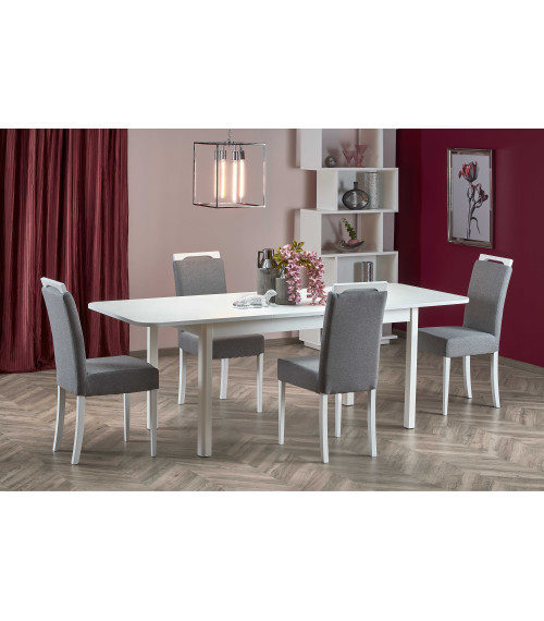 FLORIAN stół rozkładany blat - biały, nogi - biały (2p1szt)