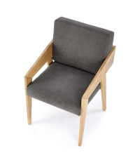 FREEDOM fotel dąb naturalny/popiel (1p1szt)