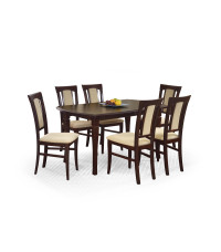 FRYDERYK 160/240 cm stół kolor ciemny orzech (160-240x90x74 cm)