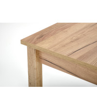 GINO stół rozkładany blat - dąb craft, nogi - dąb craft (1p1szt)