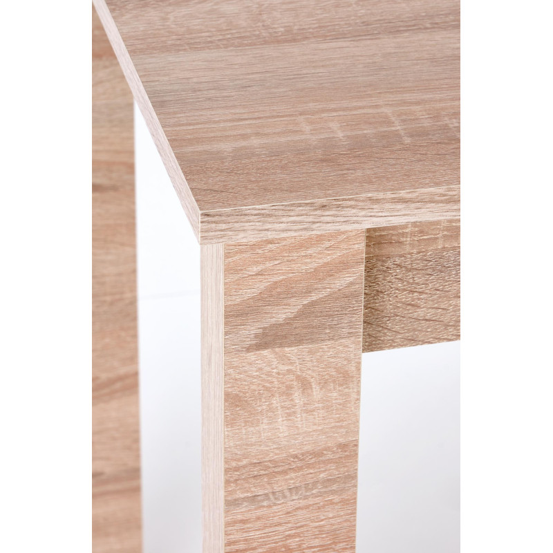 GINO stół rozkładany blat - dąb sonoma, nogi - dąb sonoma (1p1szt)