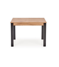 GINO stół rozkładany blat - dąb wotan, nogi - czarny (1p1szt)