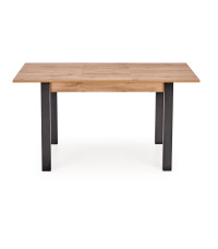 GINO stół rozkładany blat - dąb wotan, nogi - czarny (1p1szt)