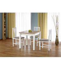 GRACJAN stół kolor dąb sonoma / biały (2p1szt)