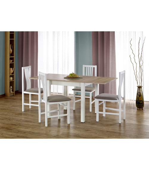 GRACJAN stół kolor dąb sonoma / biały (2p1szt)