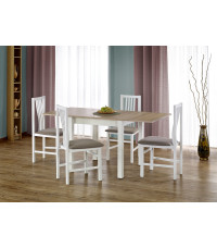 GRACJAN stół kolor dąb sonoma / biały (2p1szt)