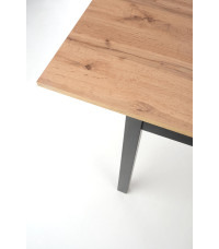 GREG stół rozkładany kolor dąb wotan/czarny (1p1szt)