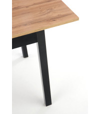 GREG stół rozkładany kolor dąb wotan/czarny (1p1szt)