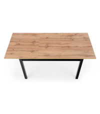 GREG stół rozkładany kolor dąb wotan/czarny (1p1szt)