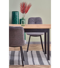 GREG stół rozkładany kolor dąb wotan/czarny (1p1szt)