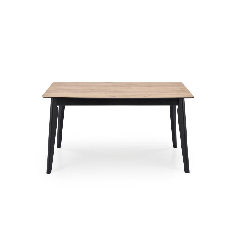 GULIAN stół rozkładany, blat - dąb wotan, nogi - czarny (2p1szt)