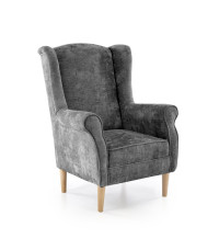 HERMES fotel wypoczynkowy, popielaty (tkanina MARKOS 14-22)