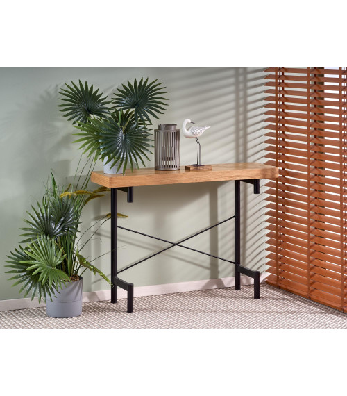 INFERNO konsolka dąb naturalny - czarny (1p1szt)