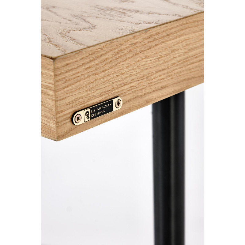 INFERNO konsolka dąb naturalny - czarny (1p1szt)