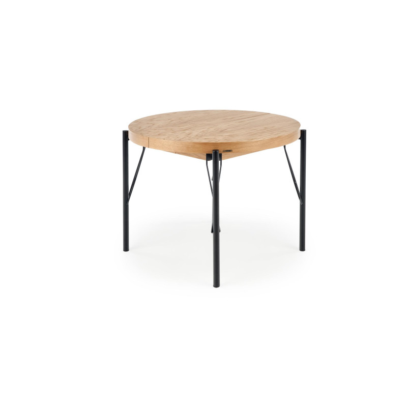 INFERNO stół rozkładany dąb naturalny - czarny (2p1szt)