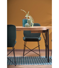 INFERNO stół rozkładany dąb naturalny - czarny (2p1szt)