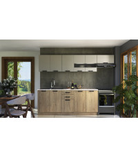 PERŁA 260 - KUCHNIA - DĄB CREMONA/KASZMIR (12p1kpl)