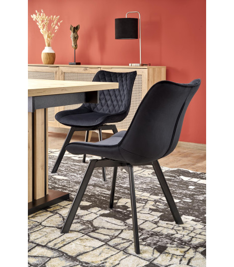 LAMELLO stół rozkładany 130-180/80 cm dąb artisan/czarny (2p1szt)