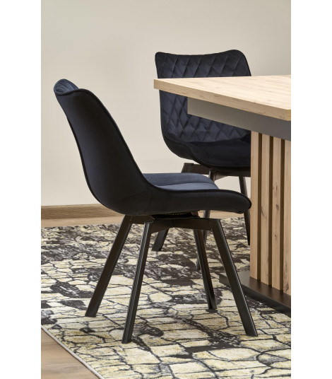 LAMELLO stół rozkładany 130-180/80 cm dąb artisan/czarny (2p1szt)