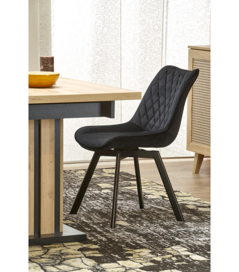 LAMELLO stół rozkładany 130-180/80 cm dąb artisan/czarny (2p1szt)