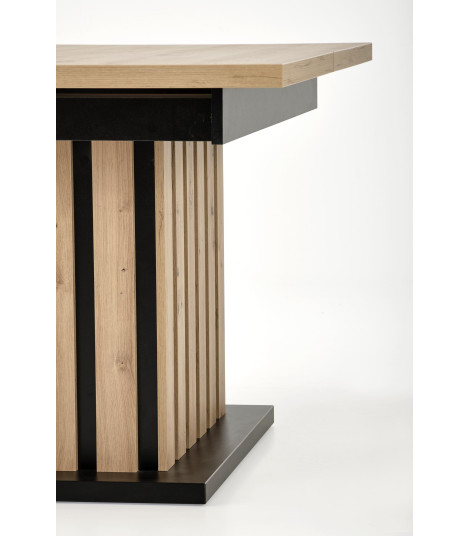 LAMELLO stół rozkładany 130-180/80 cm dąb artisan/czarny (2p1szt)