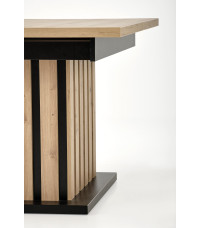 LAMELLO stół rozkładany 160-210/90 cm dąb artisan/czarny (2p1szt)