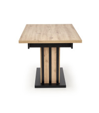 LAMELLO stół rozkładany 160-210/90 cm dąb artisan/czarny (2p1szt)