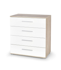 LIMA KM-3 komoda dąb sonoma / biały (1p1szt)