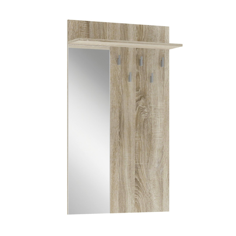 LIMA PR-1 wieszak z lustrem dąb sonoma (1p1szt)