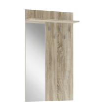 LIMA PR-1 wieszak z lustrem dąb sonoma (1p1szt)