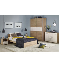 LIMA S-1 szafa dąb sonoma / biały (3p1szt)