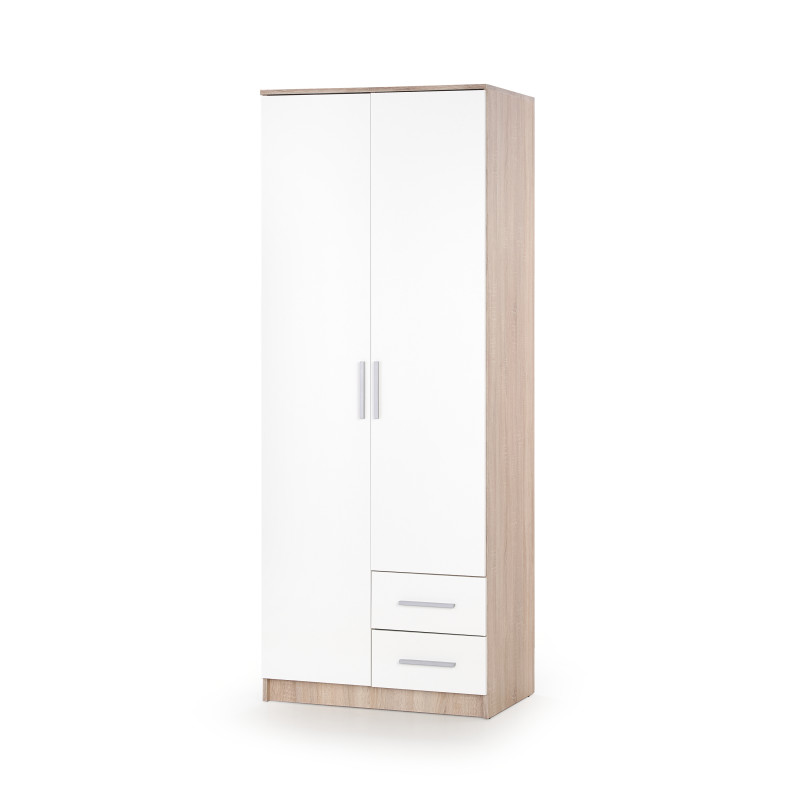 LIMA S-2 szafa dąb sonoma / biały (2p1szt)