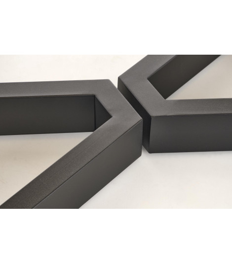 MASSIVE 2 stół rozkładany 160-250x90x77 cm dąb naturalny/czarny (2p1szt)