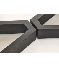 MASSIVE 2 stół rozkładany 160-250x90x77 cm dąb naturalny/czarny (2p1szt)