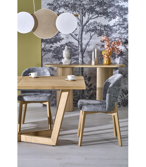 MASSIVE 3 stół rozkładany 160-250x90x77 cm dąb naturalny/dąb naturalny (2p1szt)
