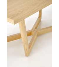 MASSIVE 3 stół rozkładany 160-250x90x77 cm dąb naturalny/dąb naturalny (2p1szt)