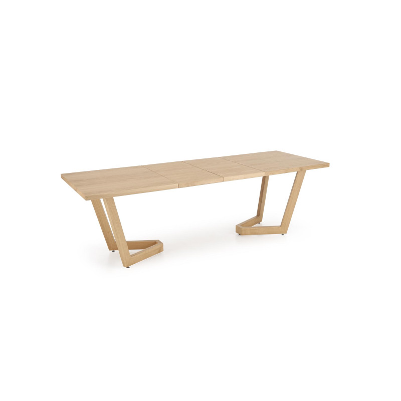 MASSIVE 3 stół rozkładany 160-250x90x77 cm dąb naturalny/dąb naturalny (2p1szt)
