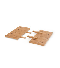 MASSIVE przedłużki 45x90cm - komplet jasny dąb/czarny (1p1kpl)