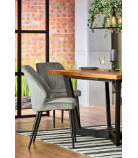 MASSIVE stół rozkładany 160-250x90x77 cm jasny dąb/czarny (2p1szt)